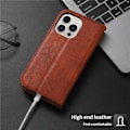 Miniatyrbild 5 av 10: iPhone 15 Plus Plånboksfodral 2-in-1 Detachable - Brun
