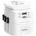 Miniatyrbild 1 av 4: SKROSS World Adapter USB-A/USB-C 45W - Vit
