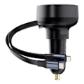 Miniatyrbild 3 av 11: Baseus Enjoyment USB-C Billaddare med USB-C/Lightning 60W kabel - Svart Svart