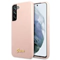 Miniatyrbild 1 av 6: Guess Silicone Script Metal Logo Skal Galaxy S22 Plus - Rosa