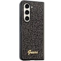 Miniatyrbild 5 av 7: Guess Galaxy Z Fold 5 Mobilskal Läder Triangle Strass - Svart Svart