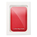 Miniatyrbild 6 av 6: Magsafe Korthållare Läder - Röd Röd