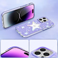 Miniatyrbild 8 av 8: Kingxbar iPhone 14 Plus Skal Heart Star - Lila Star