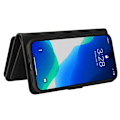 Miniatyrbild 4 av 11: iPhone 14 Pro Max Plånboksfodral KT Zipper - Svart Svart