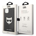 Miniatyrbild 6 av 6: Karl Lagerfeld iPhone 14 Plus Skal Saffiano Choupette Head Patch - Svart Svart