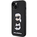 Miniatyrbild 2 av 8: Karl Lagerfeld iPhone 15/14 Plus Mobilskal Silikon Karl&Choupette Svart
