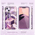 Miniatyrbild 7 av 7: SupCase iPhone 14 Plus Skal Cosmo - Marmor Lila