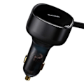 Miniatyrbild 2 av 4: Baseus Billaddare 2x USB-C - Svart Svart