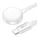 Miniatyrbillede 2 af 5: Tech-Protect trådløs oplader til Apple Watch Type-C-kabel 100cm MC02 Vit