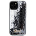 Miniatyrbild 3 av 8: Guess iPhone 15 Mobilskal Sequin Script Metal - Silver