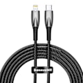 Miniatyrbild 1 av 8: Baseus USB-C till Lightning kabel 20W 2m - Svart Svart