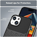 Miniatyrbild 5 av 8: iPhone 15 Mobilskal Twill Thunder - Svart Svart