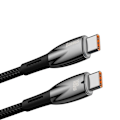 Miniatyrbild 3 av 8: Baseus USB-C till USB-C kabel 100W 1m - Svart Svart