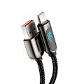 Miniatyrbild 4 av 7: BASEUS USB-C till USB-A kabel 66W 1m Display Snabb Svart