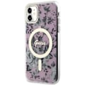 Miniatyrbild 2 av 8: Guess iPhone 11/XR Mobilskal Magsafe Flower - Rosa