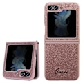 Miniatyrbild 1 av 8: Guess Galaxy Z Flip 5 Mobilskal Glitter Script - Rosa