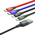 Pikkukuva 5 / 8: BASEUS Lightning / 2x USB Type C / micro USB -kaapeli 3.5A 1.2m musta
