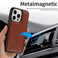 Miniatyrbild 2 av 10: iPhone 15 Plus Plånboksfodral 2-in-1 Detachable - Brun