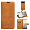 Miniatyrbild 7 av 7: Folio Flip Läder Plånboksfodral Google Pixel 6 - Brun Brun