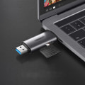 Pikkukuva 5 / 5: UGreen USB Type C / USB 3.0 SD / micro SD -kortinlukija Harmaa Grey