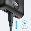 Miniatyrbild 6 av 11: VEGER Powerbank 20000 mAh PD QC 3.0 2A 22.5W S20 - Svart