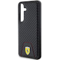 Miniatyrbild 6 av 8: Ferrari Galaxy S24 Mobilskal Carbon Stitched Bottom - Svart Svart