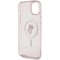 Miniatyrbild 3 av 11: KARL LAGERFELD iPhone 15 Plus Mobilskal Magsafe IML Choupette - Rosa