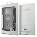 Miniatyrbillede 7 af 7: Guess Telefontaske til iPhone 16 MagSafe Crossbody Cord Script - Sort Black