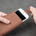 Miniatyrbild 3 av 5: Universal Pouch Wallet i äkta läder - Brun (M) Brun