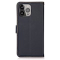 Miniatyrbild 3 av 10: Khazneh Äkta Läder Fodral till iPhone 13 Pro Max - Blå Blå