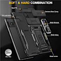 Miniatyrbild 6 av 7: Google Pixel 7a Mobilskal Shockproof Armor Kickstand - Svart Svart