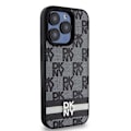 Miniatyrbild 4 av 8: DKNY iPhone 15 Pro Max Mobilskal Läder Checkered Mono Pattern Svart