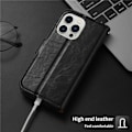 Miniatyrbild 6 av 9: iPhone 15 Pro Max Plånboksfodral 2-in-1 Detachable - Röd