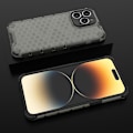 Miniatyrbild 8 av 9: iPhone 14 Pro Skal Honeycomb Armored Hybrid - Svart Svart