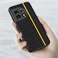 Miniatyrbild 8 av 9: OnePlus 11 5G Mobilskal Carbon Fiber PU-Läder - Blå