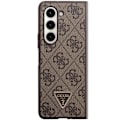 Miniatyrbild 2 av 7: Guess Galaxy Z Fold 5 Mobilskal Läder 4G Diamond Triangle - Brun