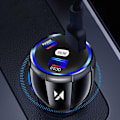 Miniatyrbild 3 av 5: Wozinsky Billaddare 2x USB-C 1x USB-A 90W PD QC - Svart