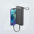 Miniatyrbild 6 av 10: VEGER Powerbank 20000 mAh med Lightning/Typ-C/Micro-USB Kabel C20