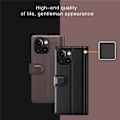 Miniatyrbild 11 av 11: iPhone 15 Plånboksfodral Äkta Läder Anti-Dust - Brun