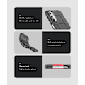 Miniatyrbild 8 av 9: Galaxy A24 4G Mobilskal Rugged Square Grid - Svart Svart