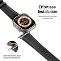 Miniatyrbild 3 av 5: Dux Ducis Apple Watch Ultra 42/44/45/49mm Band Läder - Svart Svart