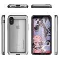 Miniatyrbild 2 av 6: Ghostek Atmoic Slim Skal till Apple iPhone XS / X - Silver Silver