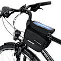 Miniatyrbild 1 av 11: Wozinsky Ram Cykelväska Cykelväska Vattentätt Telefonfodral 1.5l - Svart