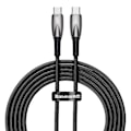 Miniatyrbild 1 av 8: Baseus USB-C till USB-C kabel 100W 2m - Svart Svart