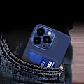 Miniatyrbild 6 av 7: iPhone 14 Pro Max Skal Korthållare Läder Kickstand - Blå