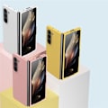 Miniatyrbild 8 av 8: Galaxy Z Fold 5 Mobilskal Anti-Scratch - Gul