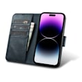 Miniatyrbild 3 av 8: iCarer iPhone 14 Pro Plånboksfodral 2in1 Äkta Läder Anti-RFID - Blå