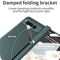 Miniatyrbild 7 av 10: GKK Google Pixel Fold Mobilskal Kickstand PU-Läder Carbon - Svart Svart