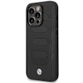 Miniatyrbild 1 av 11: BMW iPhone 14 Pro Max Mobilskal Magsafe Läder Seats Pattern Svart