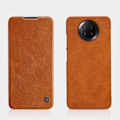 Miniatyrbild 1 av 6: Nillkin Qin Läder Fodral Xiaomi Redmi Note 9T 5G - Brun Brun